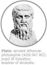 Photo of a statue of Plato