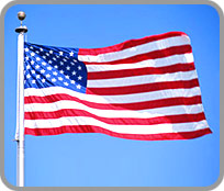 Photograph of the American flag
